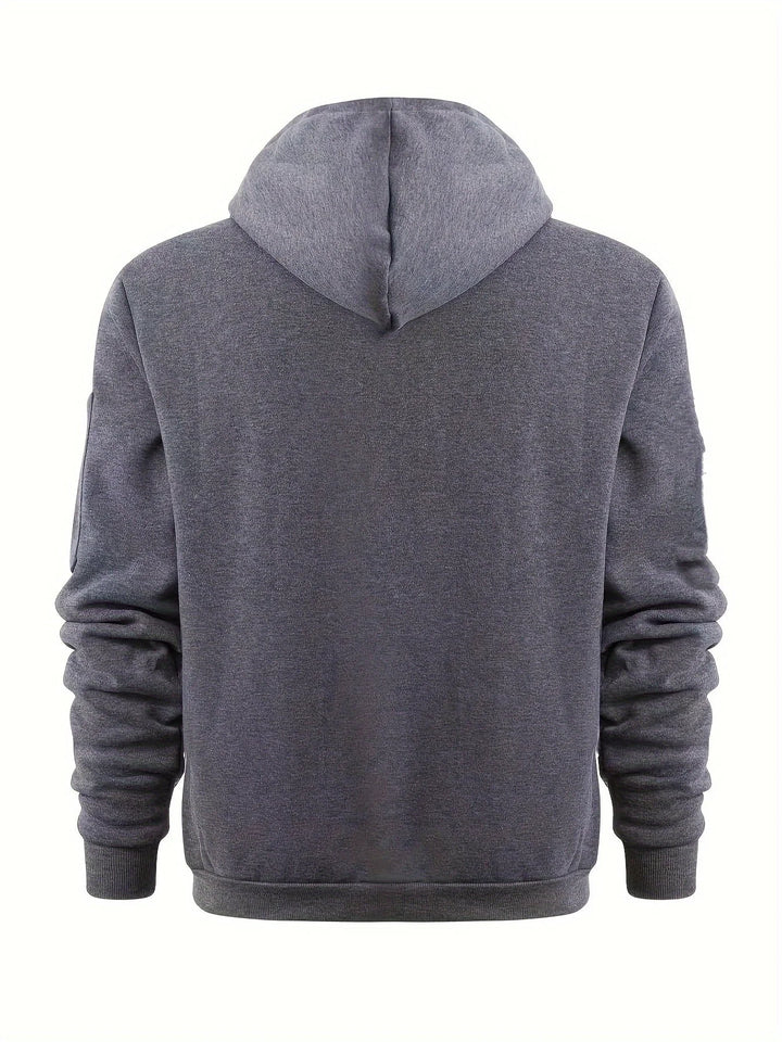 Adam | Bluza Męska z Kapturem na Zamek
