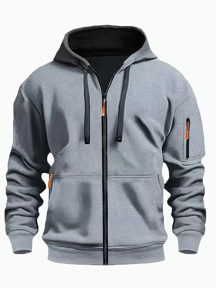 Adam | Bluza Męska z Kapturem na Zamek