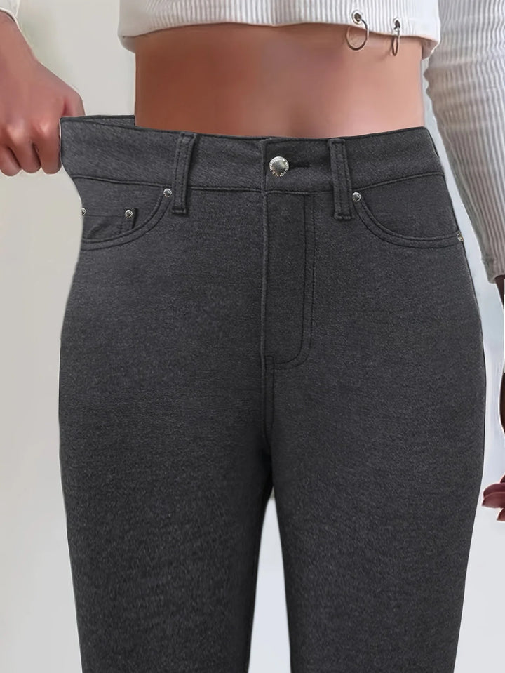 Alicja | Jeansy Damskie Skinny z Wysokim Stanem