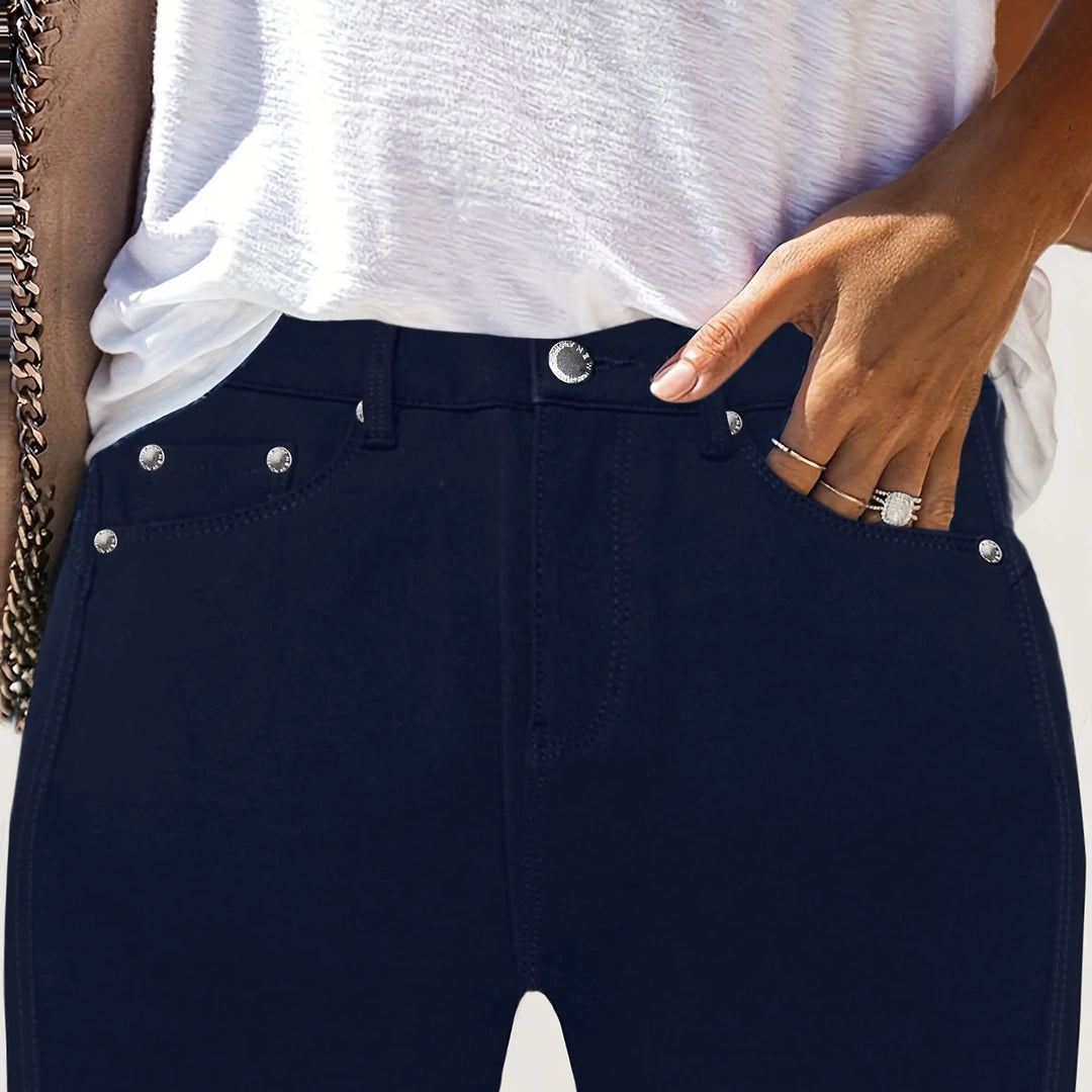 Alicja | Jeansy Damskie Skinny z Wysokim Stanem