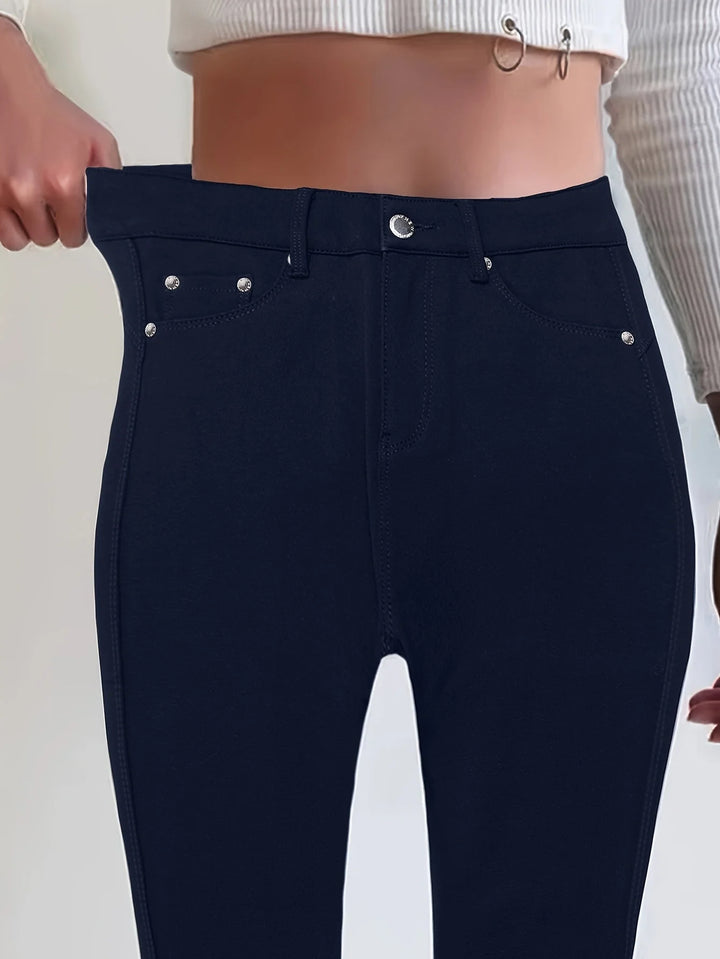 Alicja | Jeansy Damskie Skinny z Wysokim Stanem