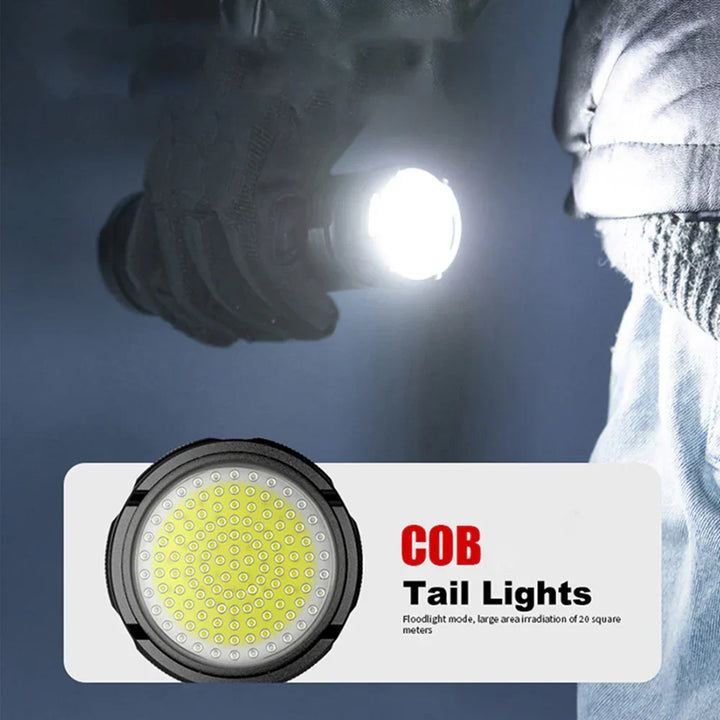 Potężna latarka taktyczna 10000 lumenów ze stopem aluminium i wytrzymałą konstrukcją ABS