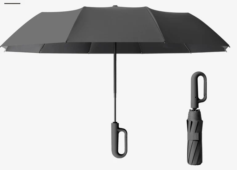 Parasol składany z karabińczykiem do przypięcia do torby lub plecaka