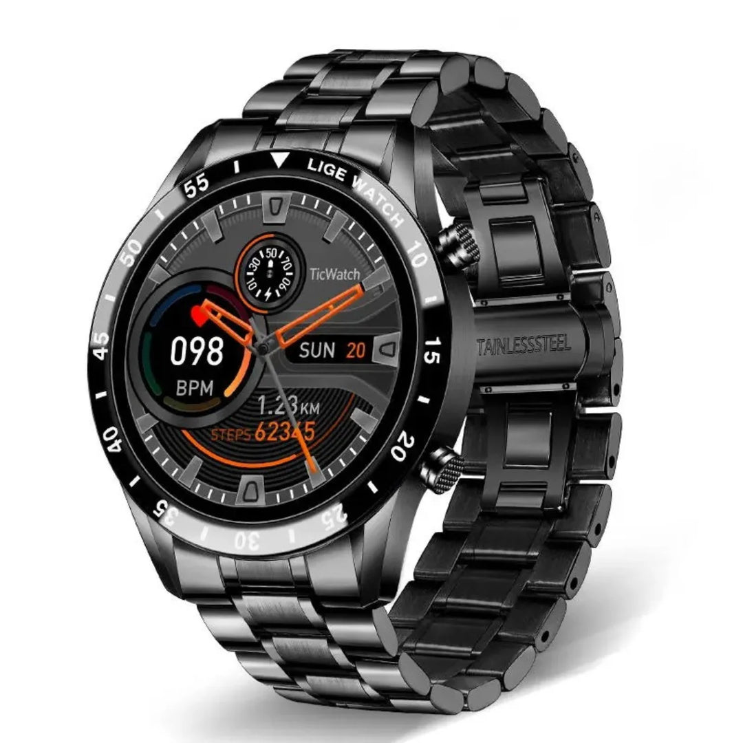 Wodoodporny smartwatch IP67 z funkcją monitorowania tętna i snu