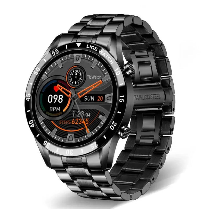 Wodoodporny smartwatch IP67 z funkcją monitorowania tętna i snu