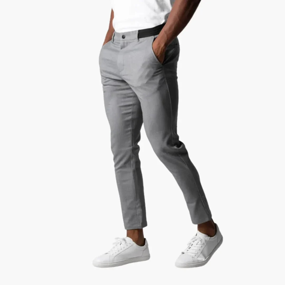 Spodnie męskie slim fit w czerni z nowoczesnym krojem do pracy i codziennych stylizacji