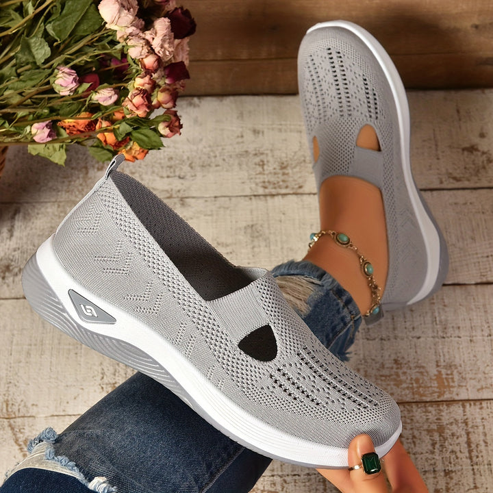 Para damskich butów sportowych ortopedycznych slip-on w kolorze zielonym z białą podeszwą