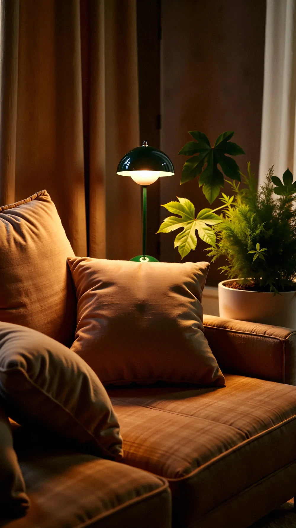 Zestaw kolorowych lamp stołowych bezprzewodowych z minimalistycznym designem