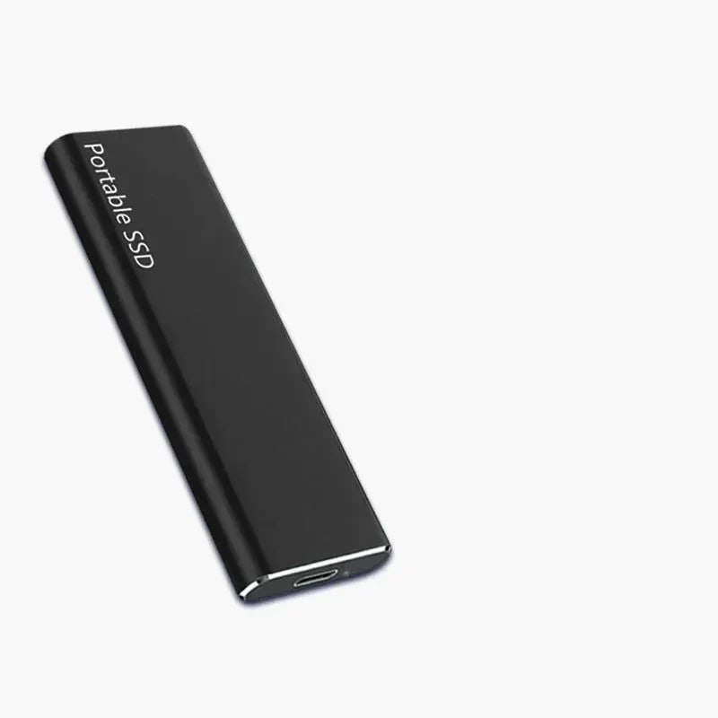 Zewnętrzny dysk 4 TB USB-C widok z boku pokazujący złącze USB 3.1 Type-C