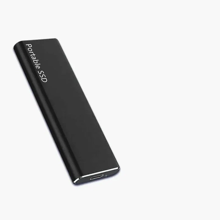 Zewnętrzny dysk 4 TB USB-C widok z boku pokazujący złącze USB 3.1 Type-C