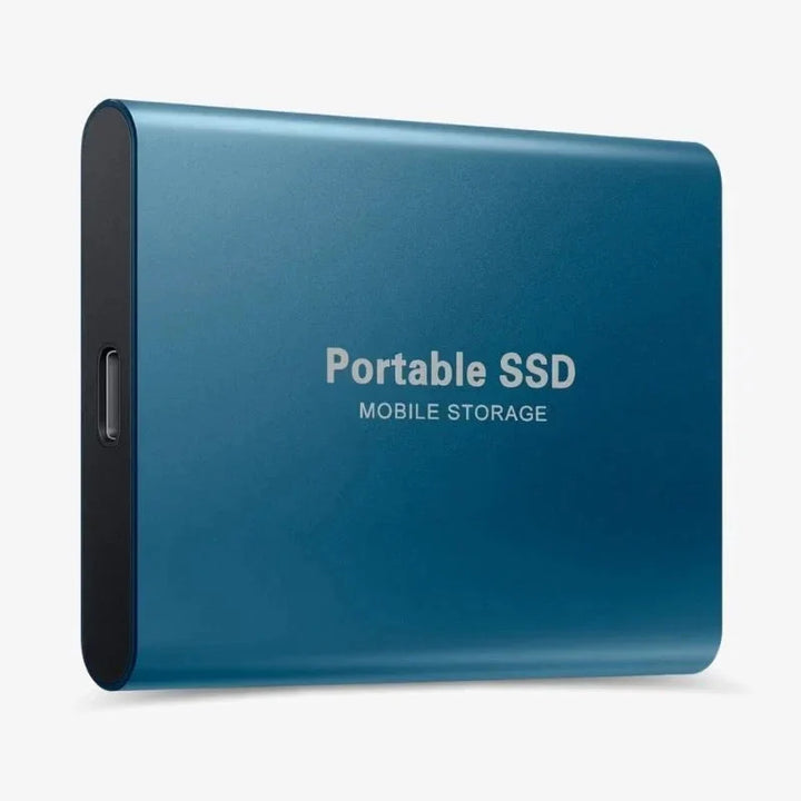 Aluminiowa obudowa przenośnego dysku SSD z silikonową krawędzią ochronną