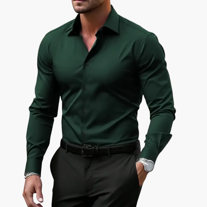 Koszula męska biznesowa slim fit z długim rękawem do biura i eleganckich stylizacji